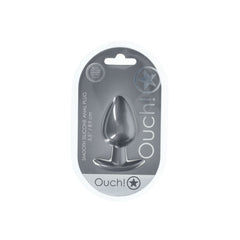 OUCH! Gun Metal Grey 8.9 cm Large Butt Plug