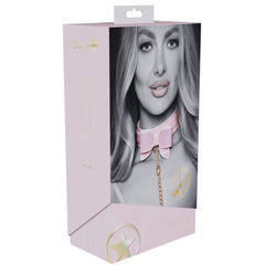 OUCH! Paris Collection Collar with Leash - Pink