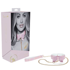 OUCH! Paris Collection Collar with Leash - Pink