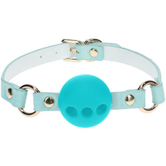 OUCH! Paris Collection Silicone Ball Gag - Blue