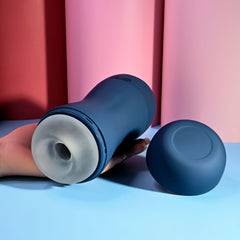 Playboy Pleasure GUSTO Sucking and Vibrating Stroker - Blue