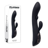 Playboy THATS THE SPOT 23.3 cm USB-R Rabbit Vibe with G-Spot Tapper - Black