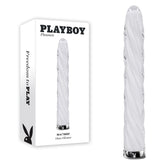 Playboy Pleasure IN A TWIST 17.5 cm USB Rechargeable Glass Vibrator