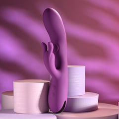 Playboy Pleasure BUSY BUNNY 22.6 cm USB Rechargeable Rabbit Vibrator with Tapping Shaft