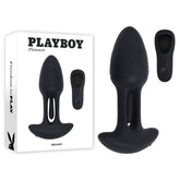 Playboy Pleasure RIM SHOT - Black 11.4 cm USB Rechargeable Vibrating Butt Plug