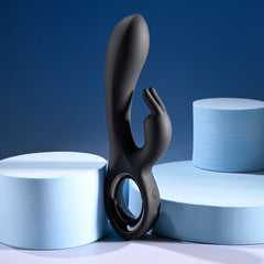 Playboy Pleasure LATE NIGHT BUNNY 20 cm USB Rabbit Vibrator - Black