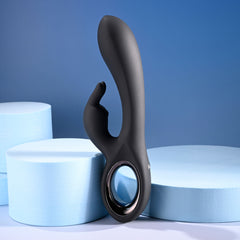 Playboy Pleasure LATE NIGHT BUNNY 20 cm USB Rabbit Vibrator - Black