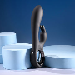 Playboy Pleasure LATE NIGHT BUNNY 20 cm USB Rabbit Vibrator - Black