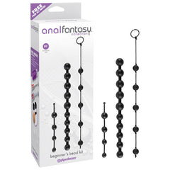 Anal Fantasy Collection Beginner's Bead Kit - Anal Beads - Set of 3 Cords