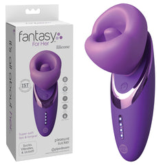 Fantasy For Her Pleasure Sucker - USB Rechargeable Sucking, Licking & Vibrating Stimulator