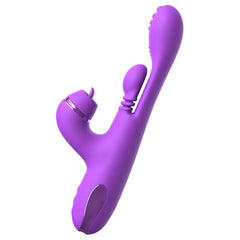 Inti-Motion Pulse Pro 24 cm USB Rechargeable Swirling & Flicking Rabbit Vibrator