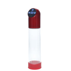PUMPED USB Rechargeable Automatic Penis Pump - Red/Clear