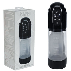 PUMPED Techno-Thrust Rechargeable Auto Masturbator - Clear