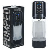 PUMPED Ultra-Lift Rechargeable Automatic Masturbator - Gunmetal Grey/Clear