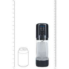 PUMPED Ultra-Lift Rechargeable Automatic Masturbator - Gunmetal Grey/Clear