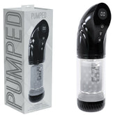 PUMPED Strokemate Rechargeable Sucking Rotating & Thrusting Auto Masturbator - Clear