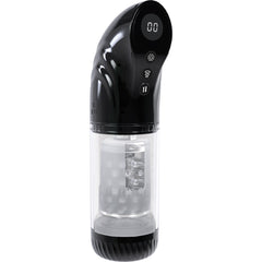 PUMPED Strokemate Rechargeable Sucking Rotating & Thrusting Auto Masturbator - Clear