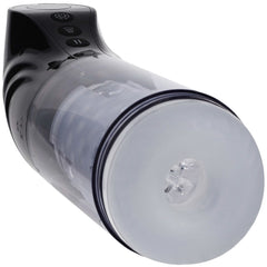 PUMPED Strokemate Rechargeable Sucking Rotating & Thrusting Auto Masturbator - Clear