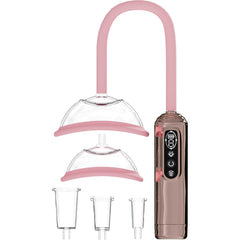 Breast & Nipple Pump - Rose Gold - Rose Gold USB Rechargeable Ladies Pump Set