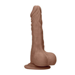 REALROCK 7'' Realistic Dildo With Balls - Tan - Tan 17.8 cm Dong