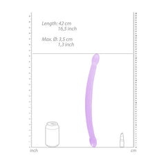REALROCK Non Realistic Double Dong 17'' - Purple 42 cm Double Dong
