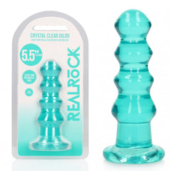 REALROCK 14 cm Curvy Anal Plug - Turquoise - Turquoise 14 cm (4.5'') Butt Plug