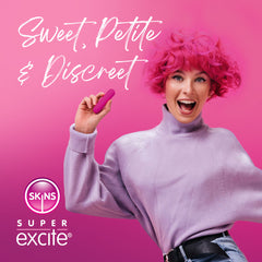 Skins Super Excite Rechargeable Silicone 8cm Bullet - Pink