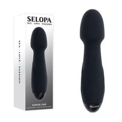 Selopa POWER TRIP Flex-Head Wand - Black