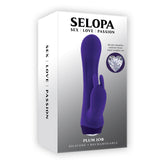 Selopa PLUM JOB 13.5 cm USBR Rabbit Vibrator - Purple