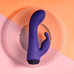 Selopa PLUM JOB 13.5 cm USBR Rabbit Vibrator - Purple