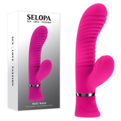 Selopa NEXT WAVE 16.4 cm USB Rechargeable Dual Vibrator