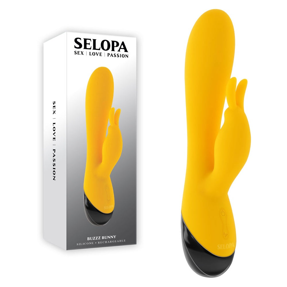 Selopa BUZZZ BUNNY 19.7 cm USB Rechargeable Rabbit Vibrator from Shhh Online Australia