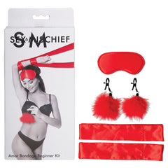 Sex & Mischief Amor Bondage Beginner Kit - Red