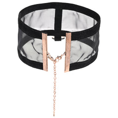 Sex & Mischief Sheer Day Collar - Black