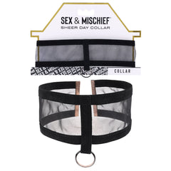 Sex & Mischief Sheer Day Collar - Black