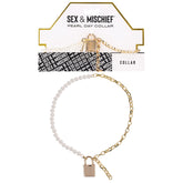 Sex & Mischief Pearl Day Collar - Gold