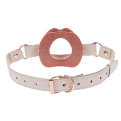 Sex & Mischief Peaches n Creame Silicone Lips Open Mouth Gag