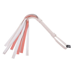 Sex & Mischief Peaches n CreaMe Striped Flogger Whip - Peach 80 cm