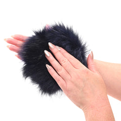 Sex & Mischief Cougar Metal Spiked Sensory Glove - Navy Blue
