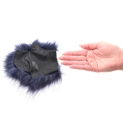 Sex & Mischief Cougar Metal Spiked Sensory Glove - Navy Blue