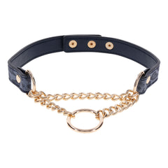 Sex & Mischief Cougar Navy & Gold Collar