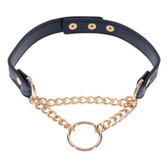 Sex & Mischief Cougar Navy & Gold Collar