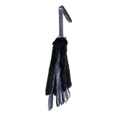 Cougar Faux Fur Navy & Black Furry Flogger Whip