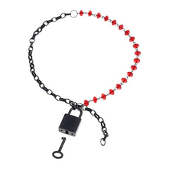 S&M Exs & Ohs Crystal Day Collar - /Black Collar Jewellery