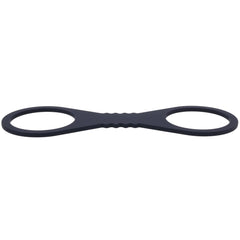 Sex & Mischief Shadow Large Silicone Cuffs - Black Large Restraints