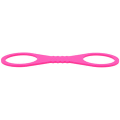 Sex & Mischief Large Hot Pink Silicone Cuffs - Hot Pink Large Restraints