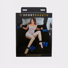 SPORTSHEETS The Sportsheet - Black QUEEN Size with Integrated Cuffs