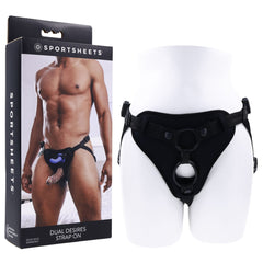 SPORTSHEETS Dual Desires Strap On Harness
