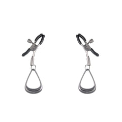 Sportsheets Velvet Noir Tuggable Nipple Clamps - Black