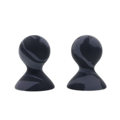 Sportsheets Velvet Noir Silicone Nipple Suckers - Black Set of 2